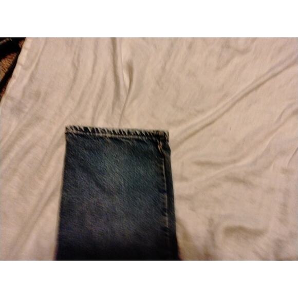 LL Bean WOMENS Double L Relaxed Fit Plaid Flannel Lined Denim Blue Jeans - Picture 5 of 10